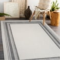 thumbnail image 5 of LR Home Kiara 7'6" x 9'5" Ivory/Black/Gray Bordered Fade & Stain Resistant Indoor/Outdoor Area Rug, 5 of 10