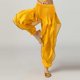 thumbnail image 5 of Cowsor Belly Dance Harem Pants - Tribal Costume Pants for Girls, High Waisted Elastic Waistband, Soft Stretchy Fabric, 5 of 5
