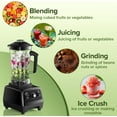 thumbnail image 3 of High-Speed Blender for Smoothies with 68oz Pitcher and 20oz Cup, Ice Crushing Motor for  Fruits and Nuts, Black, 3 of 6