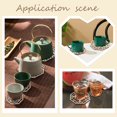 thumbnail image 5 of 8Pcs 4 Styles Laser Cut Coasters Octagon Wooden Carved Cup Mats Coaster Geometric Design Wooden Coasters Hexagon Shape Tabletop Decoration Wood Coaster for Tea Cup for diy, 5 of 5
