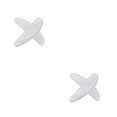 thumbnail image 1 of Qarigey Almohadillas nasales de silicona para aumentar la altura, almohadillas nasales finas blancas para anteojos, antideslizante, Blanco 1.0 2piezas, 1 of 6