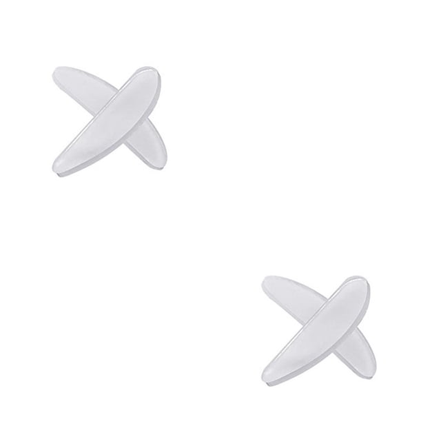 Qarigey Almohadillas nasales de silicona para aumentar la altura, almohadillas nasales finas blancas para anteojos, antideslizante, Blanco 1.0 2piezas