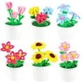 thumbnail image 2 of MERRYHAPY 4Pcs Flower Craft Kit For Kids Multi-colored Hairy Pile DIY Accessories Proposal, 2 of 8
