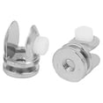 thumbnail image 3 of Adjustable Shelf Support Clamp Clip Silver Tone 4pcs for 5mm-8mm Thick Glass, 3 of 5