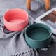 thumbnail image 5 of Cuencos elevados de altura verde para perros y gatos, cuencos de cerámica para perros y gatos con soporte de madera de bambú, 5 of 5