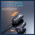 thumbnail image 4 of compatible CS8 Black Bluetooth MP3 Play FM Transmitter Car Charger Rear Seat Extended Car Charger_Perfect Gift, 4 of 4