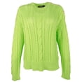thumbnail image 3 of Ralph Lauren Women's Aran-Knit Crewneck Cotton Pullover Sweater X-Large, 3 of 5