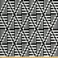 thumbnail image 1 of Abstract Sofa Upholstery Fabric by the Yard, Formation of Bold Zigzags and Straight Stripes on a Plain Background, Decorative Fabric for DIY and Home Accents, Charcoal Grey and White by Ambesonne, 1 of 4