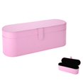 thumbnail image 1 of Caja de Almacenamiento para Secador de Pelo, Bolsa para Guardar Secador se Pelo, Bolsa se Viaje a Prueba se Golpes a Prueba se Humedad, Organizador Rígido se Cuero PU para Secador de Pelo (Rosa), 1 of 5