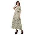 thumbnail image 2 of Moomaya Robe d'Été en Coton Slub Imprimée pour Femmes Grande Taille Robes pour Dames, 2 of 4