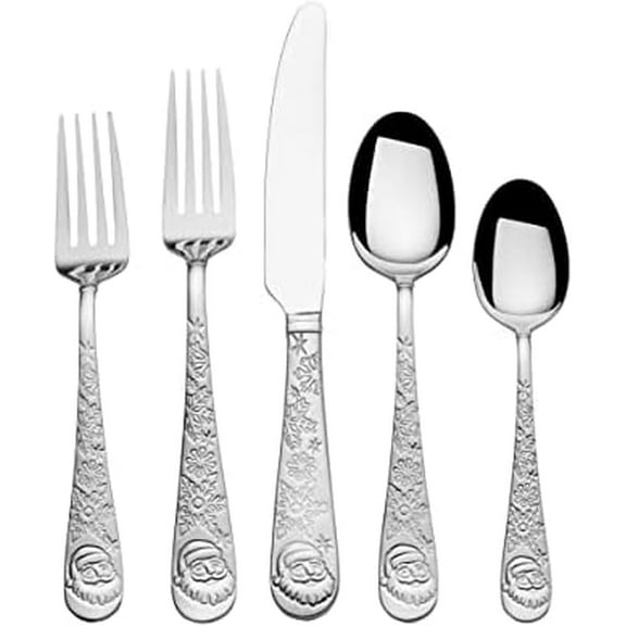 Santa 20 Piece 18.0 Stainless Steel Flatware Set, Service For 4