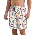 thumbnail image 2 of Bixox Men's Cute Flower printing Casual Classic Fit Short Summer Beach Shorts, 2 of 6