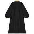 thumbnail image 4 of Haitryli Unisex Kindergarten Preschool Graduation Gown Color Block Choir Robes Church Baptism Costume Black 10, 4 of 5