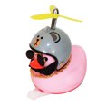 thumbnail image 1 of Adornos De Coche De Pato Rosa, Decoraciones Para Salpicadero De Coche, Gafas Geniales, Pato Con Casco De Hélice, Cadena Dorada Guardurnaity OD016040-10, 1 of 6
