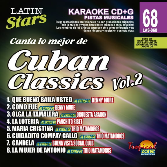 Karaoke Latin Stars 068 Cuban Classics Vol. 2