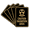 Black Gold, variant on Signs ByLITA Portrait Round Caution Radiation Area Sign (Blue) - Small