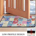 thumbnail image 3 of Patchwork Pioneer Flower Door Rugs,Washable Non Slip Door Mats Indoor,Decorative Door Mats,Entry Mat Indoor for Entrance,Bedroom,Kitchen,Bathroom,30"x17", 3 of 6