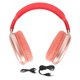 thumbnail image 1 of Auriculares inalámbricos Bluetooth Auriculares plegables ajustables con micrófono para computadora portátil Teléfono Trabajo Escuela Viajes Deportes Rojo, 1 of 5