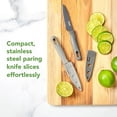thumbnail image 2 of Tovolo Paring Knife with Cover, Set of 2 - Small Kitchen Knives with Sheath for Peeling, Slicing, Dicing & Cutting Fruits & Vegetables - Essential Cooking Supplies for Chefs - Stainless Steel, 2 of 6