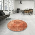 thumbnail image 4 of Ahgly Company Machine Washable Indoor Square Contemporary Sand Brown Area Rugs, 4' Square, 4 of 7