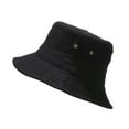 thumbnail image 2 of Summer Hats for Women Unisex Pure Denim Bucket Hat UPF 50 Packable Summer Beach Black M, 2 of 5