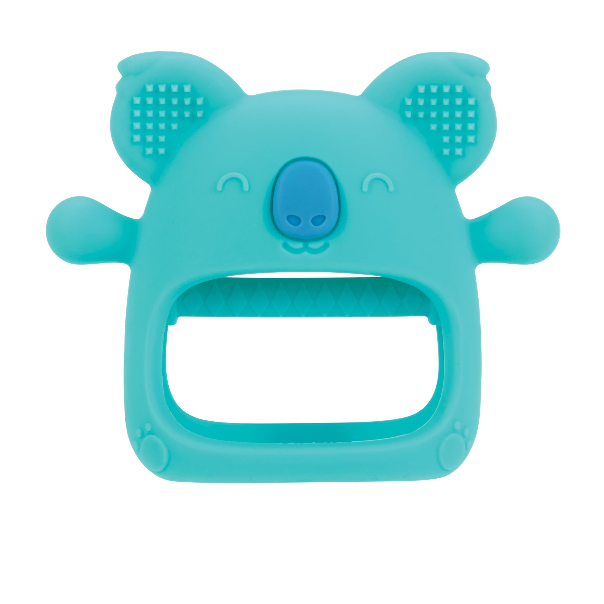 Nuby Silicone Teething Mitten for Babies, 3-6 Months, Blue Koala