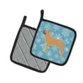 thumbnail image 2 of Carolines Treasures BB3571PTHD Winter Snowflake Bullmastiff Pair of Pot Holders , 7.5HX7.5W, multicolor, 2 of 3