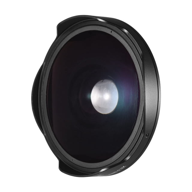Lente ojo de pez gran angular Andoer 37 mm 0.3X HD con capucha para videocámaras