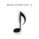 thumbnail image 2 of DQrwqpou Clips Papelería Clips Notas Musicales Multicolores para Cuaderno (negro) 2 Uds., 2 of 7