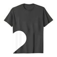 thumbnail image 4 of KHONTS Valentine's Day T Shirts for Men and Women Couple Patchwork Heart Printed Tops Crew Neck Short Sleeve Sweat Tees Women-Grey L, 4 of 4
