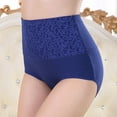 thumbnail image 2 of Ierhent Panties Women's Illumination Hi Cut Panties, Silky Stretch & Satin Trim (Blue,XL), 2 of 5