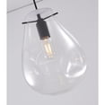 thumbnail image 3 of Design Living 1-Light D7.87" Clear Dented Jar Pendant Light with Black Hardware, 3 of 6