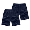 thumbnail image 3 of 2-Pack Men's 5" Athletic Running Shorts Quick Dry Elastic Waist Shorts Basketball Workout Gym Hiking Shorts with Side Pockets Drawstring Shorts,Blue S, 3 of 3
