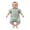 Green, variant on Ruyang Infant Baby Short Sleeve Jumpsuit Textured Knit Snap Front Romper Footless One Piece Outfit Newborn Toddler Summer Clothing