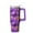 Purple, variant on 30 Oz Halloween Tumbler with Handle and Straw, Skeleton Ghost Bat Travel Cup, Halloween Birthday Gifts for Women Adults Teenagers