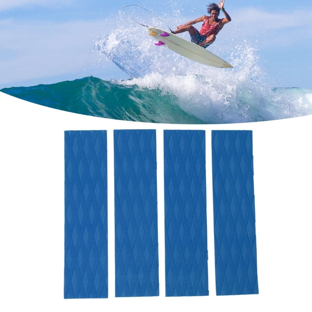 4Pcs Surfboard Deck Traction Pad Anti Slip Design, Stylish and Versatile, for Skimboards, Kayak