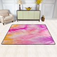 thumbnail image 3 of Area Rugs 36"x24" Indoor Non-Slip Wear Resistant Floor Mats Soft Large Carpets for Living Room, Bedroom, Home Decor Washable Rug Virbant Purple Orange Tie-dye, 3 of 7