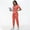 Orange, variant on Women's Stretch Medical Uniform Nurse Uniform for S-2XL Pocketed Nurse Uniform Quick-Dry Medical Uniform Set