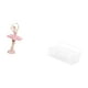 thumbnail image 5 of Figura de bailarina de resina, escultura de niña, estantes, regalos novedosos de recuerdo, adorno de escritorio, organizador de pared de metal para ba, 5 of 8