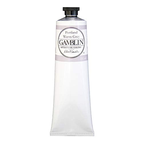 Gamblin Artist Oil, 150ml Tube, Portland Warm Grey (2555)