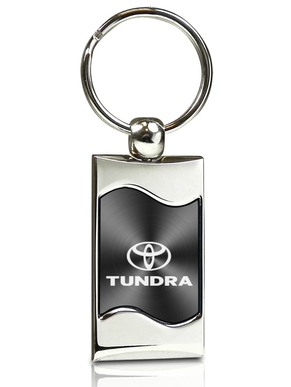 Toyota Official Licensed Tundra Red Leather Key Chain Au-tomotive Gold 