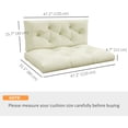 thumbnail image 3 of Outsunny Coussin de Siège Extérieur 2 Places, Coussins de Mobilier d'Extérieur pour Causeuse, 3 of 10