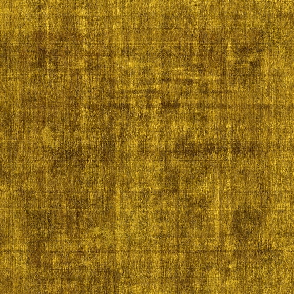 Ahgly Company Indoor Square Abstract Yellow Modern Area Rugs, 7' Square