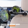 thumbnail image 2 of Ventiladores USB de refrigeración para coche Hayousui de doble cabezal, 3 velocidades, 360°, 2 of 9