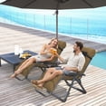 thumbnail image 2 of Outsunny Reclining Zero Gravity Chair, Folding Sun Lounger with Cushion, 2 of 10