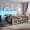White, variant on Queen Metal Bed Frame with LED Light,Headboard & Footboard,Under Bed Storage,Noise-Free Design,Easy Assembly,No Box Spring Needed, Black