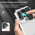 thumbnail image 6 of Tarise for Motorola Moto G Stylus 5G 2021 Phone Case with Slide Camera Cover, Kickstand Rugged Shockproof TPU Rubber Silicone Anti-Scratch Hard PC Back Case Cover for Moto G Stylus 5G 6.8", White, 6 of 8