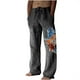 thumbnail image 2 of Pantalones largos de verano para hombre, de algodón y pierna ancha, deportivos con cordones estampados, informales, 2 of 6