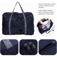 thumbnail image 4 of Maleta de Viaje Plegable, Bolsa de Lona Impermeable de Gran Capacidad para Cabina de Avión Organizadores de Equipaje para Viajes Gimnasio Deportes (Blue), 4 of 4
