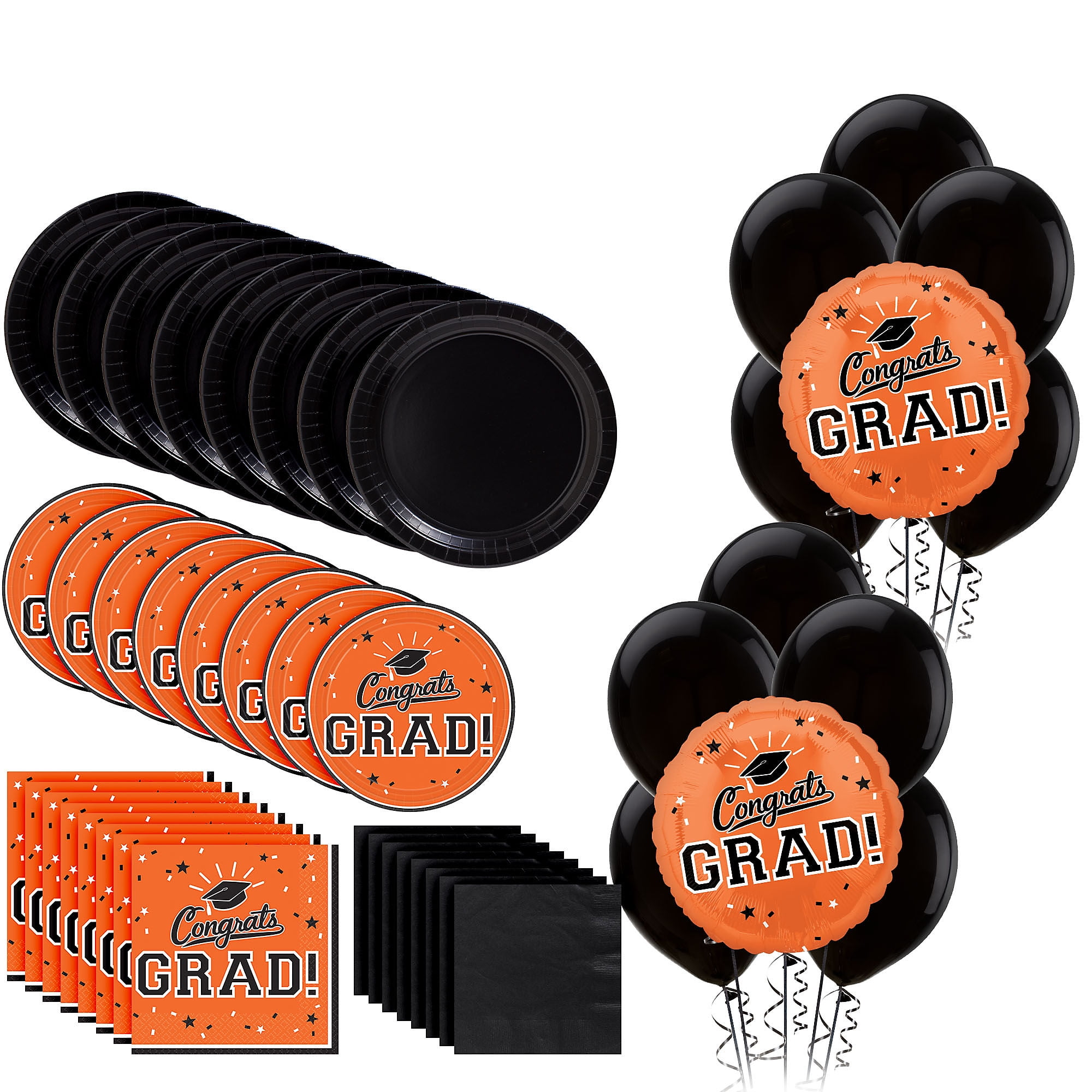 Party City Class of 2021 Red Tableware Kit for 18 Guests, Graduation